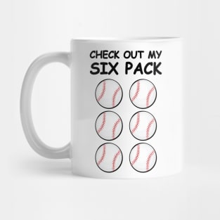 Check Out My Six Pack - Baseball Balls Mug